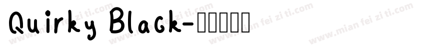 Quirky Black字体转换
